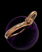 ANTIQUE LARGE 14CT GOLD BOLT RING