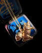 ANTIQUE 9CT GOLD PIG & ACORN PENDANT