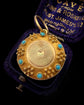 VICTORIAN 15CT GOLD & TURQUOISE LOCKET