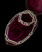 ANTIQUE SILVER PAPERCLIP & LOVERS KNOT CHAIN