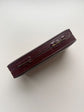 RICH BROWN LEATHER RECTANGULAR MULTI RING BOX