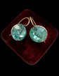 EARLY VICTORIAN TURQUOISE PASTE EARRINGS