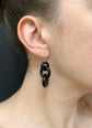 VICTORIAN JET CHAIN EARRINGS