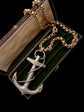HUGE VICTORIAN SILVER ANCHOR PENDANT