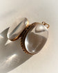 VICTORIAN LARGE ROCK CRYSTAL & 15CT GOLD LOCKET