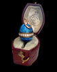 EARLY 20TH CENTURY ENAMEL & DIAMOND EGG PENDANT