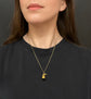 MID 19TH CENTURY GARNET & HIGH CARAT GOLD ACORN PENDANT