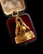 EARLY 19TH CENTURY 18CT GOLD COCKEREL MUSICAL SEAL PENDANT