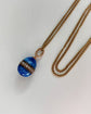 EARLY 20TH CENTURY ENAMEL & DIAMOND EGG PENDANT