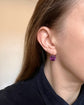 VICTORIAN PURPLE PASTE EARRINGS