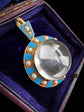 LARGE SCALE VICTORIAN ROCK CRYSTAL DOME PENDANT