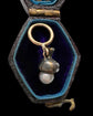 VICTORIAN DIAMOND & PEARL MINI ACORN PENDANT