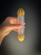 LARGE VICTORIAN DOUBLE ENDED SCENT BOTTLE WITH ORIGINAL CASE