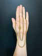 GEORGIAN HIGH CARAT GOLD STAR LINK CHAIN
