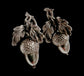 VICTORIAN SILVER ACORN EARRINGS