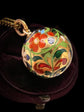 VICTORIAN ENAMELLED 18CT GOLD SPHERE PENDANT