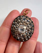 19TH CENTURY OVAL PASTE & SILVER GILT PENDANT