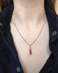 EARLY 19TH CENTURY MINI ‘MANO CORNUTO’ CORAL HAND PENDANT