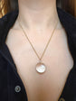 VICTORIAN ROCK CRYSTAL & SILVER POOL OF LIGHT / SPHERE PENDANT