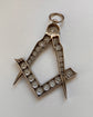 19TH CENTURY SILVER & PASTE MASONIC PENDANT