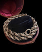 ANTIQUE CHUNKY SILVER ROPE TWIST CHAIN