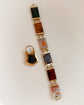 VICTORIAN MULTI AGATE BRACELET & PADLOCK