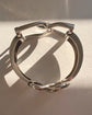 FRENCH SILVER DOUBLE STIRRUP BANGLE