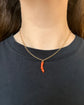 EARLY 19TH CENTURY CORAL DEERS LEG PENDANT
