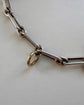 ANTIQUE FINE SILVER PAPERCLIP LINK GAURD CHAIN
