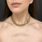 GEORGIAN HIGH CARAT GOLD STAR LINK CHAIN