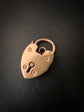 VICTORIAN 15CT GOLD HEART PADLOCK CLASP/PENDANT