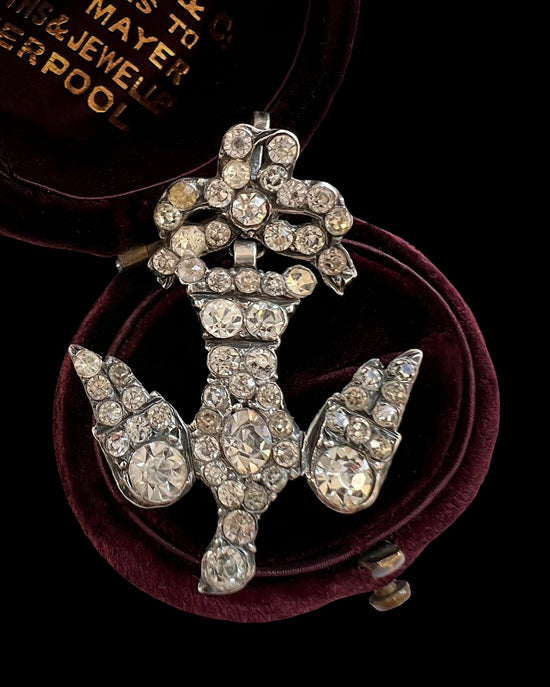 19TH CENTURY PASTE SAINT ESPRIT DOVE PENDANT