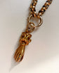 GEORGIAN 15CT GOLD & DIAMOND HAND CLASP / PENDANT