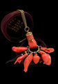 19TH CENTURY CORAL HAND PENDANT