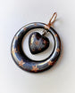 VICTORIAN NIELLO HEART & DISC PENDANT