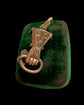 GEORGIAN HIGH CARAT GOLD HAND WITH SNAKE PENDANT