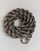 ANTIQUE CHUNKY SILVER ROPE TWIST CHAIN