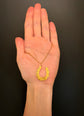 VICTORIAN 15CT GOLD LARGE HORSESHOE PENDANT