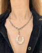 LARGE VICTORIAN SILVER HORSESHOE PENDANT