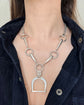 VINTAGE SILVER HORSE BIT & STIRRUP NECKLACE