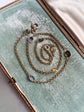 ANTIQUE 15CT & MULTI GEM CHAIN