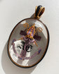 VICTORIAN BISHOPS MITRE ROCK CRYSTAL LOCKET