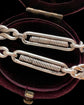 ANTIQUE SILVER FANCY LINK ALBERT CHAIN