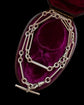 ANTIQUE SILVER PAPERCLIP ALBERT CHAIN WITH T-BAR