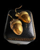 VICTORIAN LARGE 9CT GOLD ACORN EARRINGS