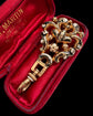 19TH CENTURY SWISS ENAMEL BAIL WITH TWIST DOGCLIP