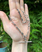 VICTORIAN SILVER TROMBONE & LOVERS KNOT ALBERT CHAIN