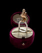 VICTORIAN PLATINUM & 15CT GOLD STIRRUP PENDANT