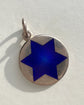 20TH CENTURY BLUE GUILLOCHE STAR PENDANT