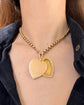 LARGE ANTIQUE 15CT GOLD HEART LOCKET